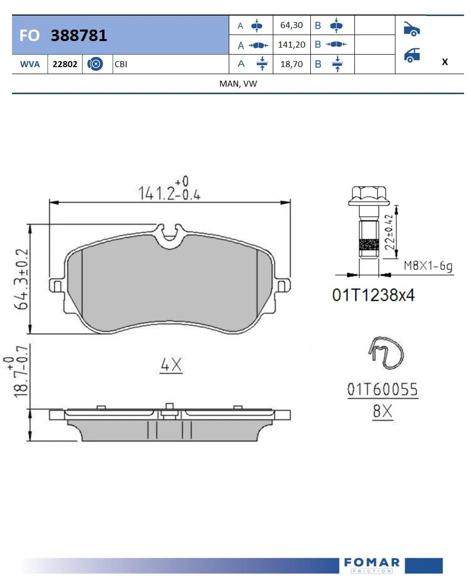 Brake Pad Set, disc brake